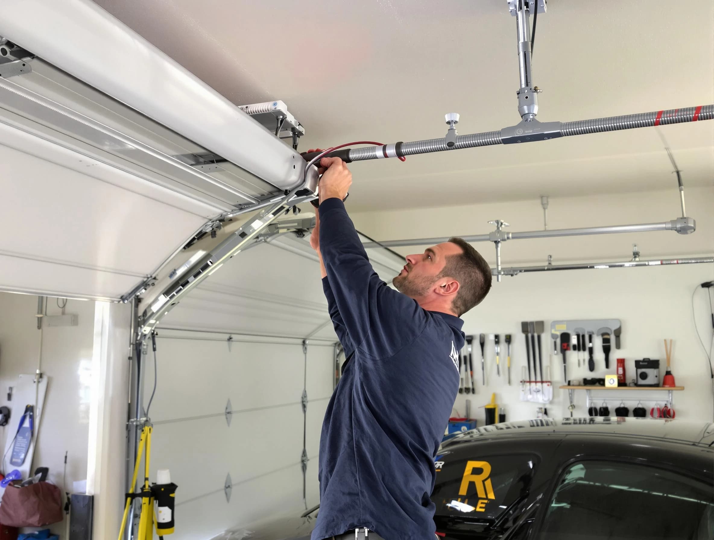 Fairburn Garage Door Repair technician performing garage door cable repair in Fairburn