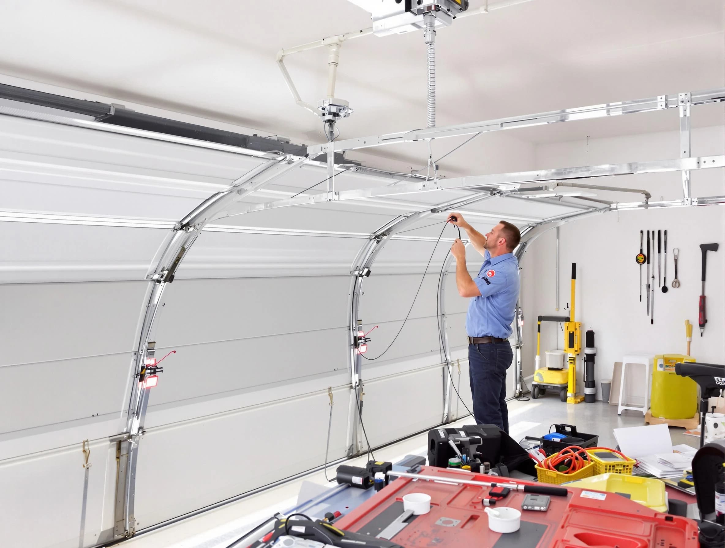 Garage door cable repair service by Fairburn Garage Door Repair in Fairburn