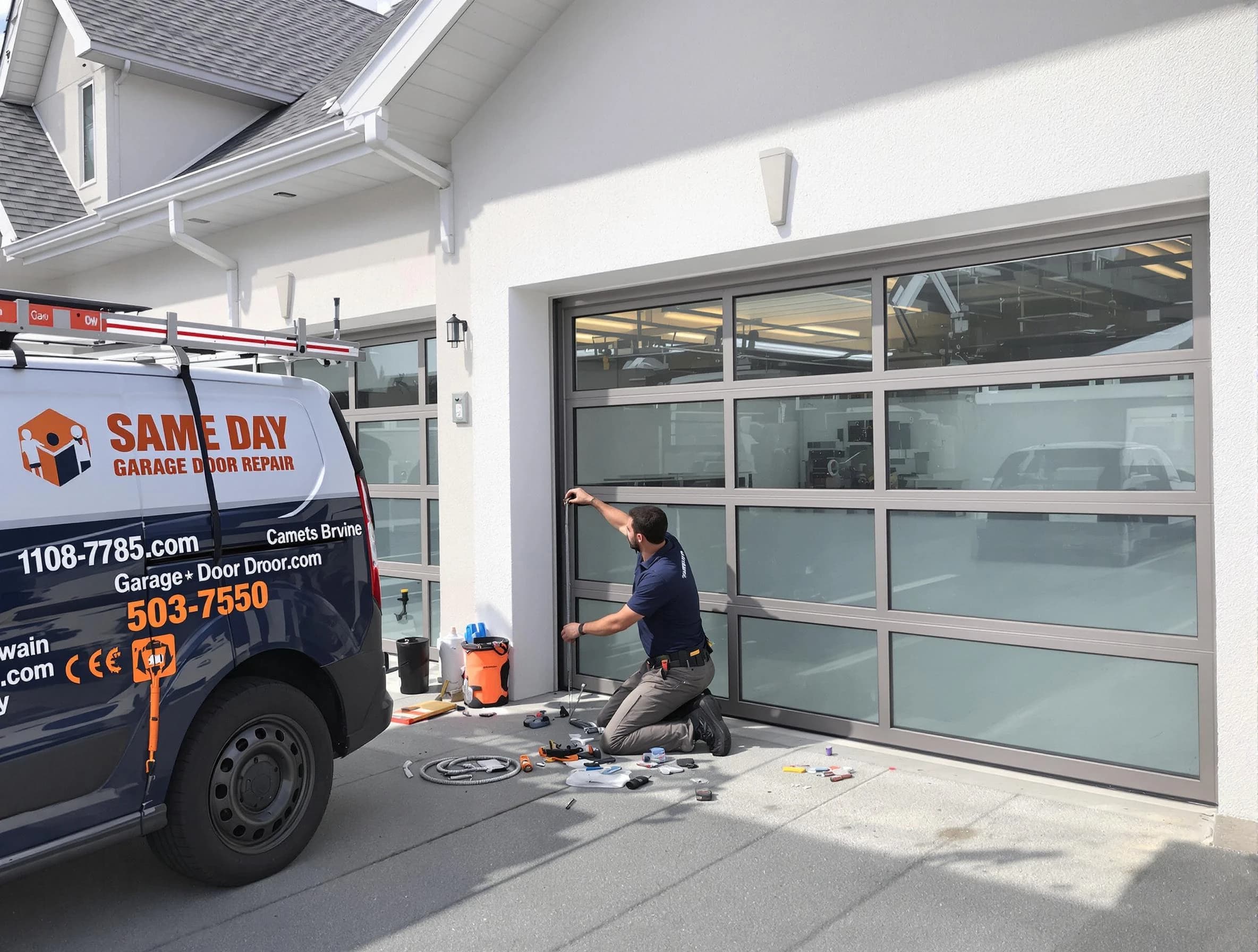 Same-day garage door repair service by Fairburn Garage Door Repair in Fairburn