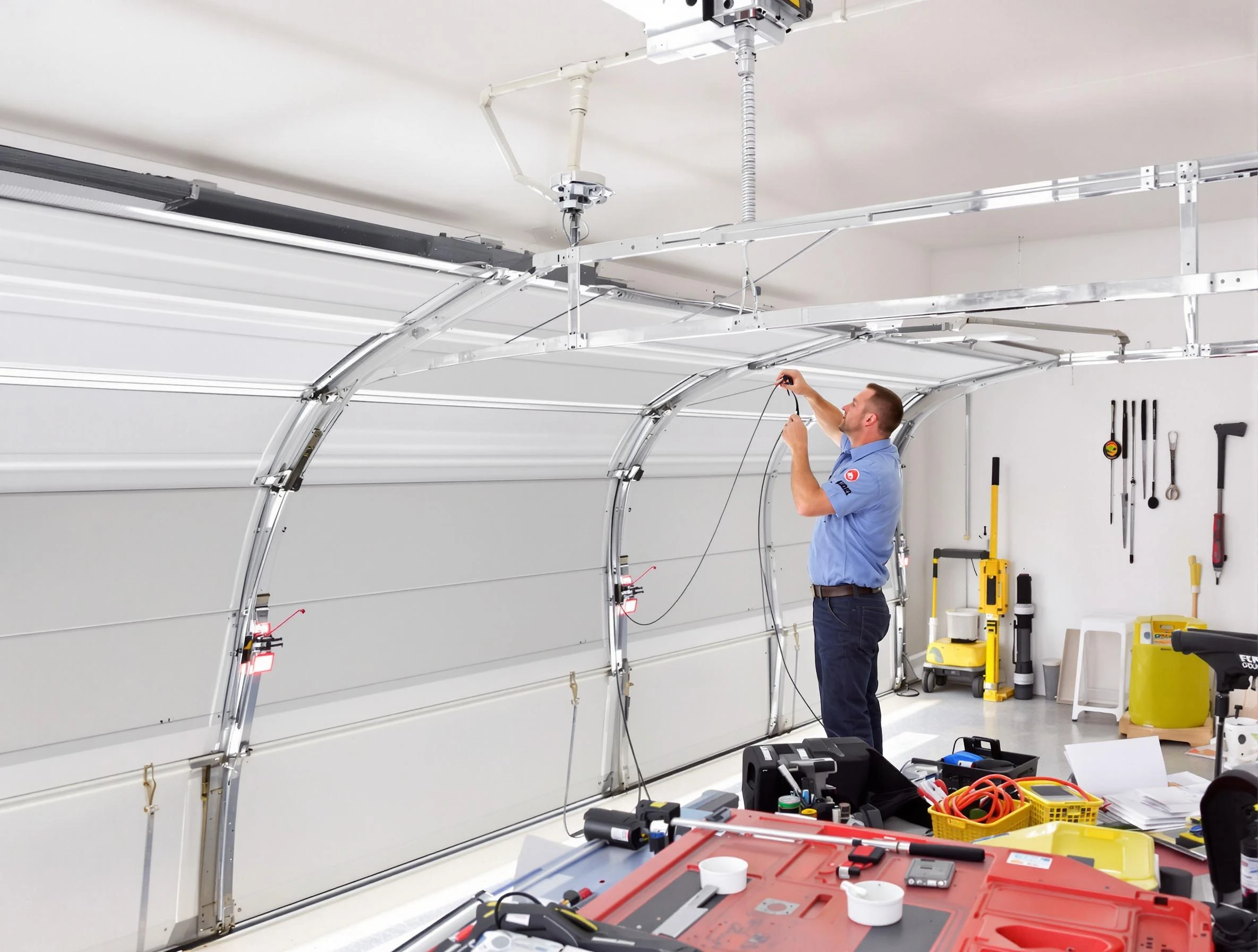 Garage door cable repair service by Fairburn Garage Door Repair in Fairburn