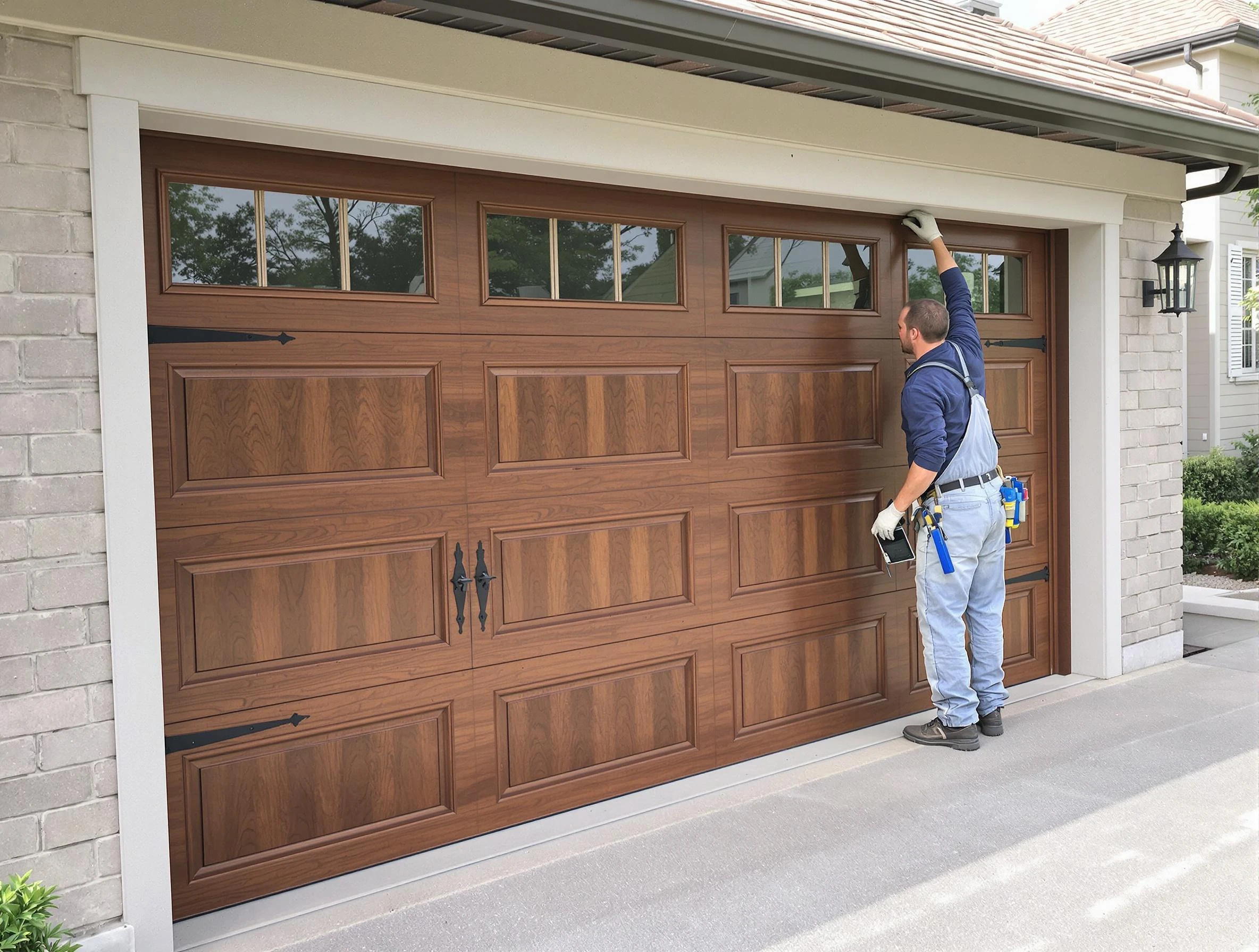 Custom garage door showcase by Fairburn Garage Door Repair in Fairburn