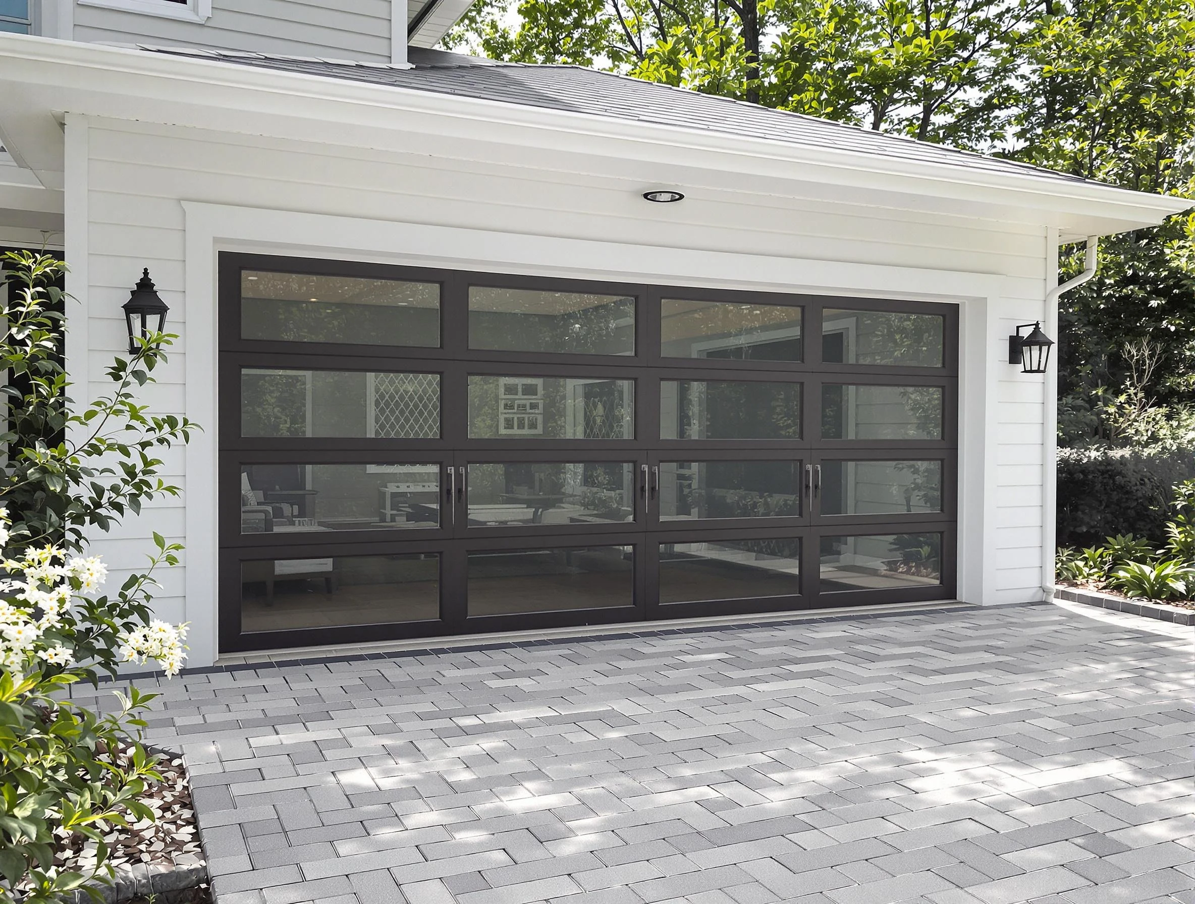 Fairburn Garage Door Repair design specialist presenting custom garage door options to Fairburn homeowner