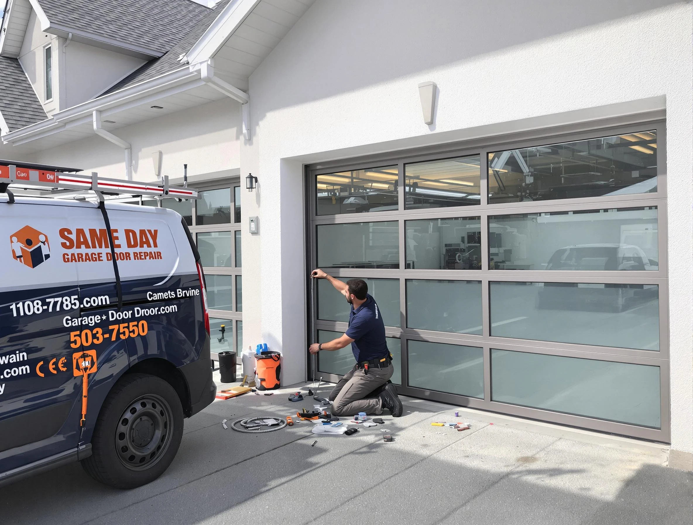 Same-day garage door repair service by Fairburn Garage Door Repair in Fairburn